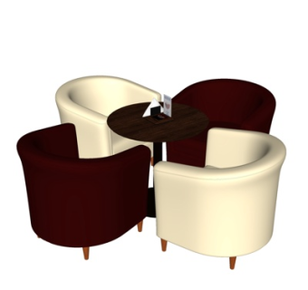 现代休闲椅su模型