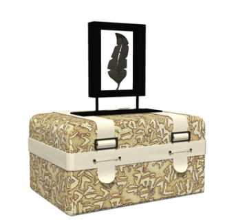 现代皮革储物箱su模型