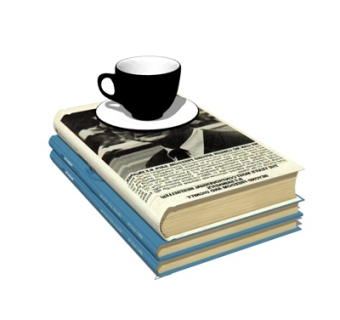 现代书籍茶杯摆件su模型