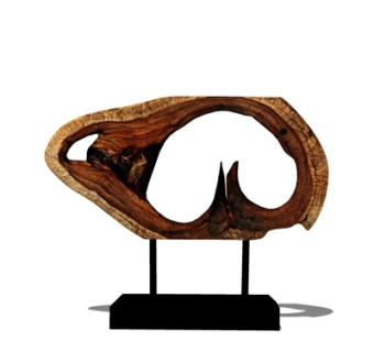 新中式金属摆件su模型