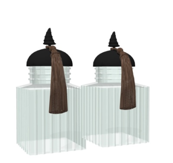 现代化妆品组合su模型