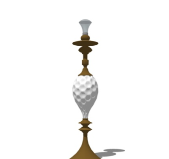 中式饰品摆件su模型