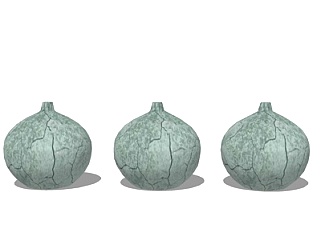 新中式陶瓷<em>器皿</em>su模型