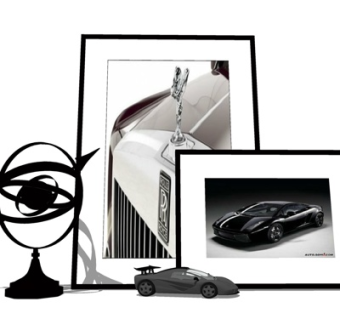 现代汽车金属摆件su模型