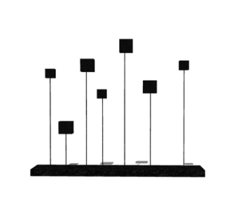 新中式金属摆件su模型