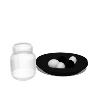 现代瓶子摆件su模型