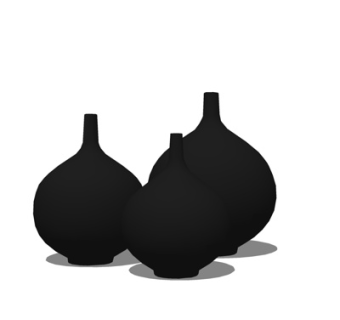 现代陶瓷器皿su模型