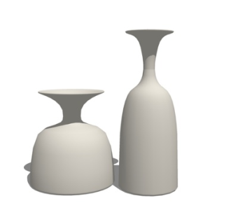 现代陶瓷花瓶su模型