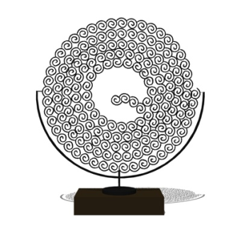 现代金属摆件su模型