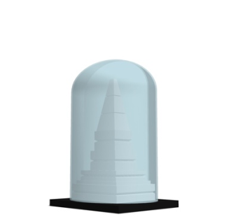 现代玻璃金字塔摆件su模型