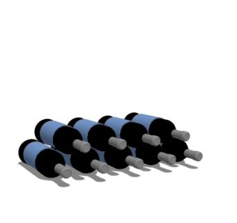 现代红酒组合su模型