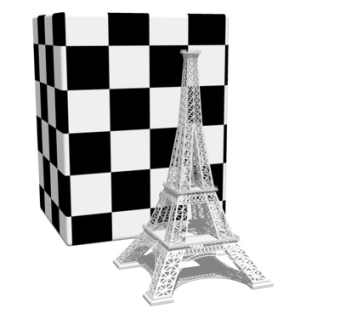 现代金字塔魔方摆件su模型