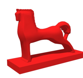 现代儿童玩具马su模型