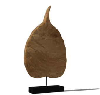现代金属叶子摆件su模型