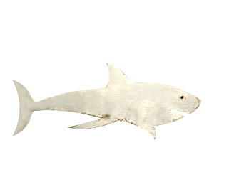 现代儿童鲨鱼玩具su模型