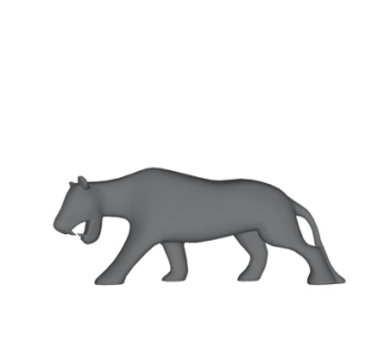 现代儿童狼玩具su模型