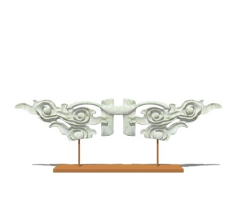 欧式金属摆件su模型