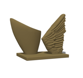 中式石头摆件su模型