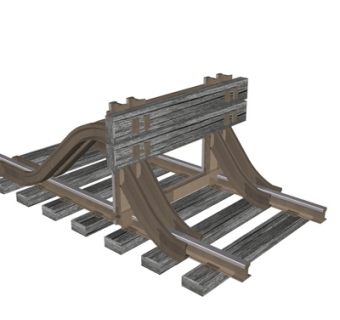 现代儿童玩具火车道su模型