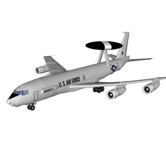 现代预警机su模型