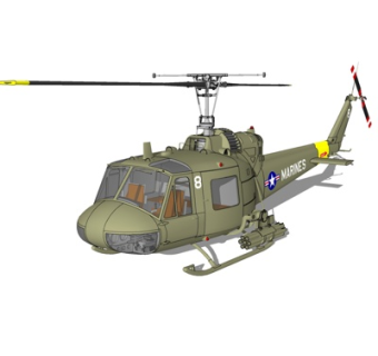 现代武装直升机su模型