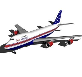 现代大型客机su模型