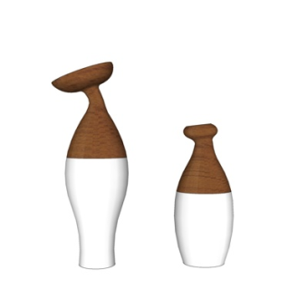 现代装饰品su模型