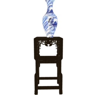 新中式装饰品su模型