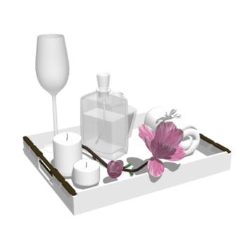 现代装饰品su模型