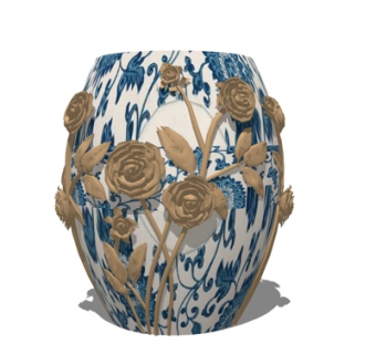 新中式装饰品su模型