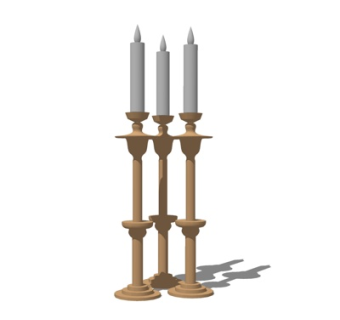 简欧装饰品su模型