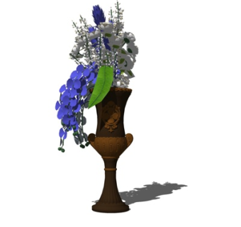 简欧装饰品su模型