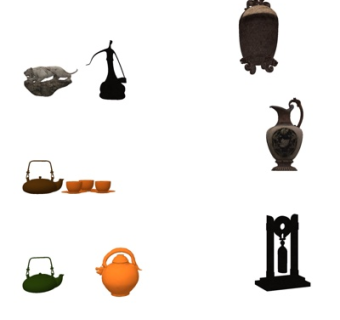 新中式装饰品su模型