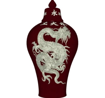 新中式装饰品su模型