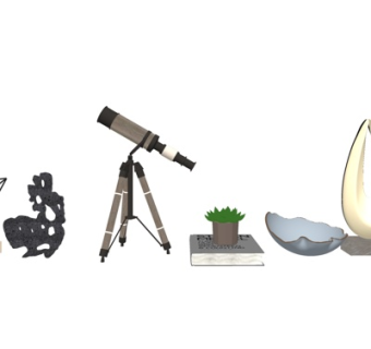 现代装饰品su模型