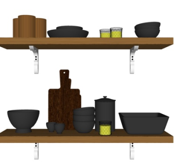 现代装饰品su模型