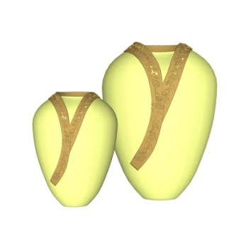 新中式装饰品su模型