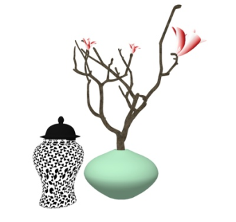 现代装饰品su模型