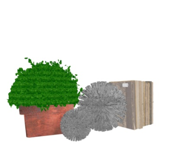 现代装饰品su模型