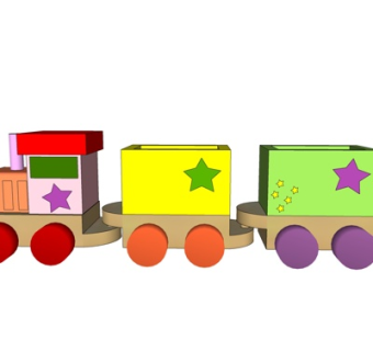 现代儿童玩具su模型