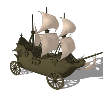 简欧装饰品su模型