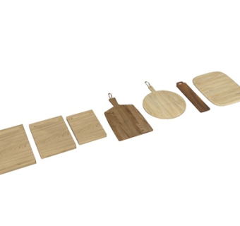 现代原木砧板su模型