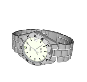 现代机械手表su模型