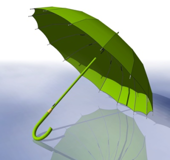 现代雨伞su模型