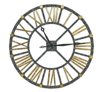 工业风铁艺装饰钟su模型