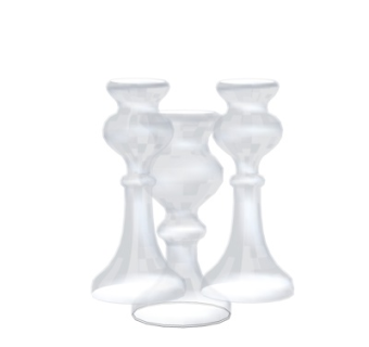 现代玻璃杯子组合su模型