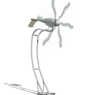 现代落地风扇su模型