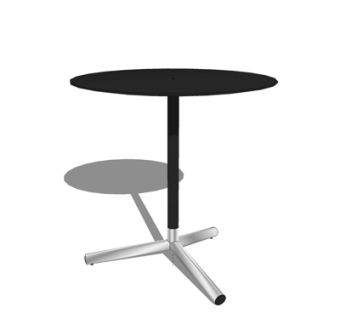 现代圆形餐桌su模型