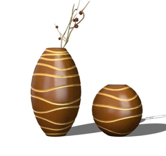 现代陶瓷花瓶su模型