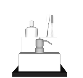 现代洗发水沐浴露su模型